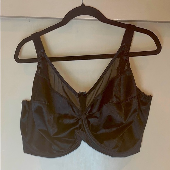Goddess Other - Goddess Black Full-Coverage Bra with Wide Straps size 40 M / preowned